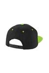 Кепка Snapback с контрастными 5 панелями Beechfield, черный - фото 2