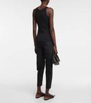 Майка из смесового хлопкового джерси TOTEME, черный - фото 3