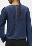 Блуза Object Blouse, Dark Blue Denim/Dark-Blue Denim - фото 5