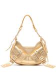 Biasia сумка на плечо Y2K с эффектом металлик, золотистый - фото