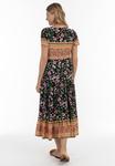 Повседневное платье SOMMER MIT BLUMENPRINT CARNEA usha, черный - фото 3
