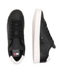 Кроссовки кожаные Tommy Jeans на белой подошве, черный - фото 4