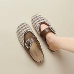 Закрытые тапочки для женщин FIVE PLUS, коричневый - фото 7