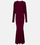 Платье-колокол Norma Kamali, Plum - фото