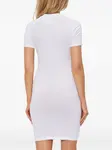 Мини-платье с принтом-логотипом Versace Jeans Couture, белый - фото 4