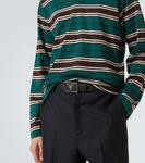 Ремень с логотипом из кожи Saffiano Prada, черный - фото 2