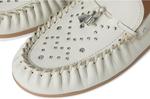 Лоферы Frye Naya Stud Moc, White - фото 6