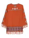 Мини-платье с бахромой Isabel Marant, оранжевый - фото 2