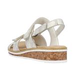 Сандалии с ремешками Rieker, Silver - фото 2