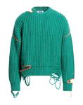 Свитер Msgm, зеленый - фото