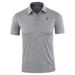 Мужская поло ALPINT MOUNTAIN, светло-серый - фото 3