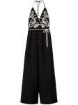 TWINSET комбинезон с вышивкой, черный - фото