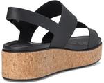 Туфли Crocs Brooklyn Cork Low Wedge, черный - фото 5