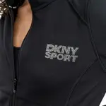 Куртка DKNY Rhinestone Stacked Logo, черный - фото 5