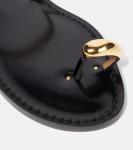 Кожаные сандалии Kibera с декоративными элементами Amanu, черный - фото 5