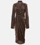 Платье миди с запахом Rick Owens, Drk Dust - фото