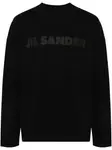Футболка с логотипом JIL SANDER, черный - фото