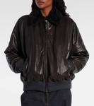 Кожаный блузон Brunello Cucinelli, Coffee - фото 6