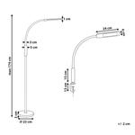 Торшер Beliani, 24x5x174 см, черный - фото 3