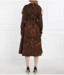 Платье с поясом Weekend Maxmara, коричневый - фото 4