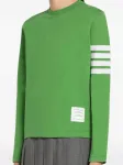 Топ с длинными рукавами и полосками Thom Browne, зеленый - фото 2
