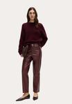 Брюки Marks & Spencer STRAIGHT LEG, Dark Claret/Red - фото