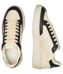 Кроссовки женские Alohas кожаные комбинированные с перфорацией, черно-бежевый - фото 4