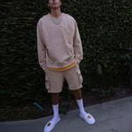 Шорты-карго Smiley Collection унисекс цвета хаки Drew House, хаки - фото 4