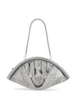 Rabanne сетчатый клатч, серебряный - фото