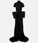 Платье с бантом David Koma, Black - фото