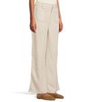 Брюки Madewell Patch Pocket Flare - 100% Linen, Oat - фото 2