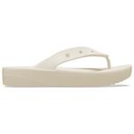 Сандалии Crocs Women's Classic Platform Flip, цвет Bone - фото
