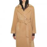 Женское пальто с монограммой Т Tory Burch, camel - фото 5