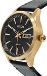 Часы Sentry Solar Leather Nixon, цвет All Gold/Black - фото 2