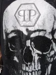Футболка с декором Skull Philipp Plein, черный - фото 6