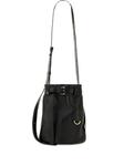 Сумка-ведро с ремнем Tie Me Moschino, черный - фото