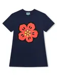 Платье с принтом Boke Flower Kenzo Kids, синий - фото