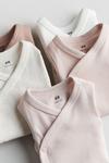 5 пар хлопковых боди H&M, розовый - фото 2