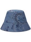 ETRO джинсовая панама с принтом пейсли, синий - фото