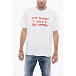 Футболка с круглым вырезом и принтом Dsquared2, White - фото