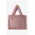 Нефрит | Искусственный мех Сумка-тоут Lamarque, розовый - фото