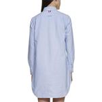 Футболка-платье с отделкой Rwb THOM BROWNE, синяя - фото 5