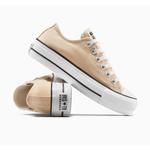 Кеды Converse Chuck Taylor All Star Lift Platform, бежевые, унисекс - фото 3