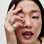 Кольцо Pandora Timeless Sparkling Intertwined Wave, серебро - фото 3