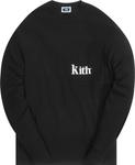 Лонгслив Kith Long-Sleeve Quinn Tee 'Black', черный - фото 2