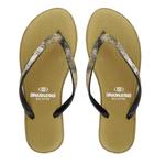 Женские бразильские пляжные шлепанцы коричневого цвета с резиновой подошвой BRASILERAS, коричневый / коричневый - фото 4