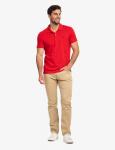 Футболка поло U.S. Polo Assn. Slim Fit Solid Pique, красный - фото 3