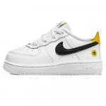 Кросcовки Nike Force 1 LV8, белый/черный/желтый - фото