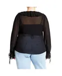 Топ Felix Plus Size CITY CHIC, черный - фото 3