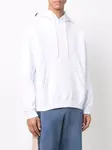 Джемпер с капюшоном и логотипом MSGM, белый - фото 4